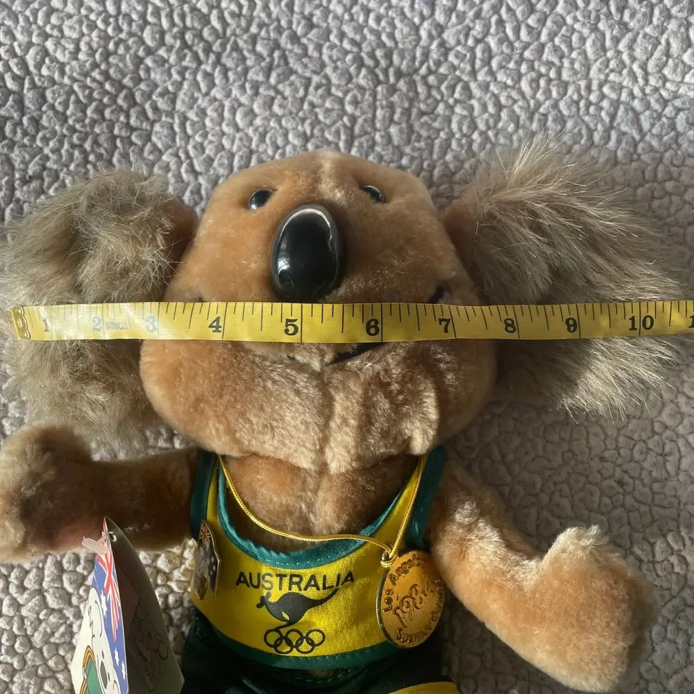 1984 Australia Olympic Willy Koala Plush LA Summer Olympics pin Croner Toy VTG‎